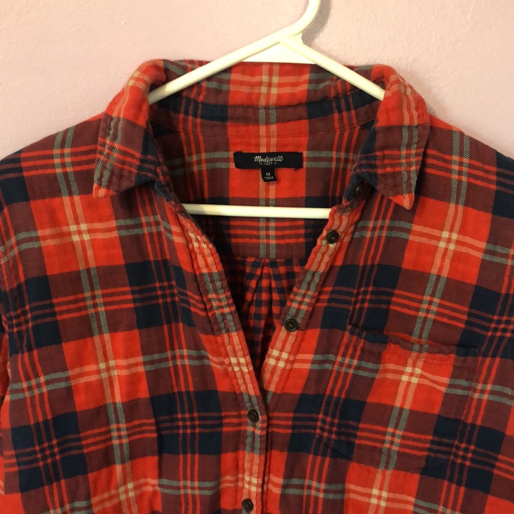 Madewell Flannel Patterned Button Down Shirt - image 5